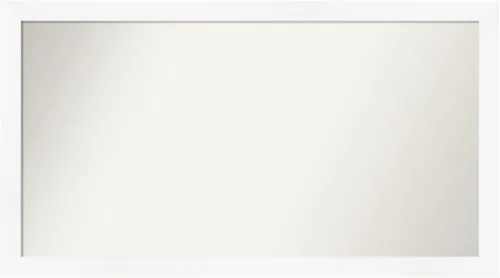 Miniatura 329 de Amanti Art Espejo de baño blanco para sobre el fregadero, 24 x 24 pulgadas, hecho a medida, espejo de tocador cuadrado blanco estrecho, marco