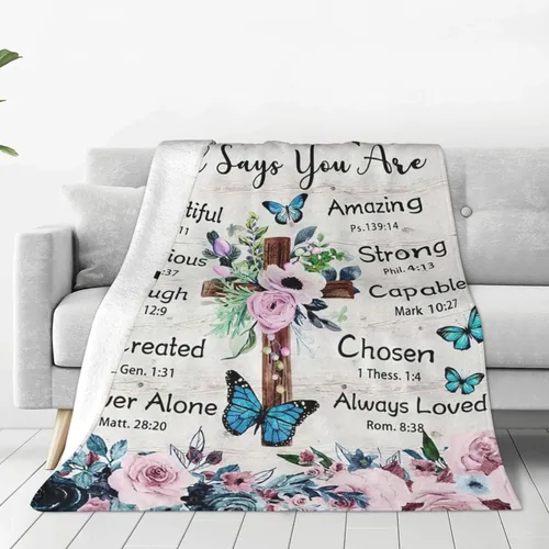 Miniatura 41 de Manta cristiana de Jesús con diseño de león de Cristo Jesús, manta decorativa de león de Judá, regalos para niñas y niños, ropa de cama de invierno