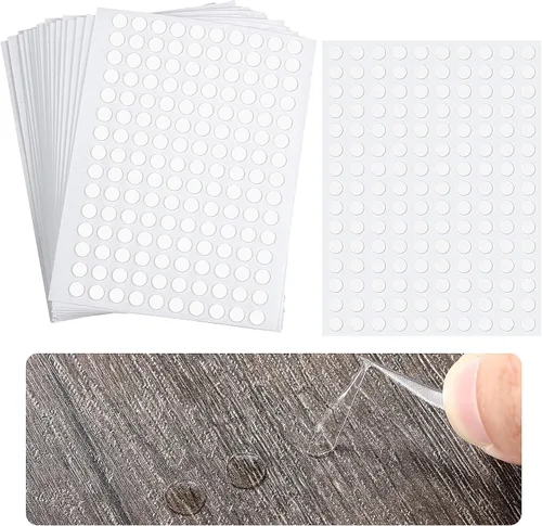Miniatura 12 de Adhesivos adhesivos de doble cara transparentes de doble cara con cinta adhesiva redonda de acrílico sin rastros, adhesivo fuerte impermeable