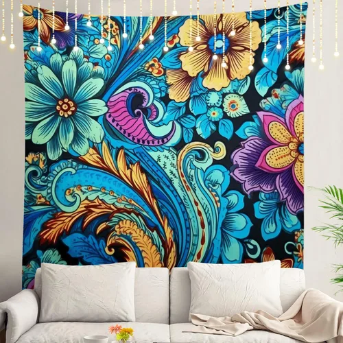 Miniatura 79 de Shrahala Circles Tapestry, Abstract Art With Various Circles Wall Hanging Hd Print Polyester Backdrop For Dorm Room Bedroom 30 X 40 In