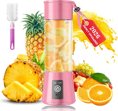 Miniatura 13 de Portable Blender for Smoothies & Shakes - Cordless Personal Size Blender with 6 Blades, 380Ml Juice Cup, Lightweight & Rechargeable, Freshly