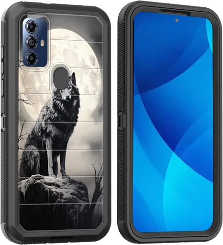 Miniatura 11 de Funda para Moto G Play 4G 2024, cuerpo completo, protección contra caídas, resistente, 3 capas, militar, resistente, duradera, para Motorola Moto G