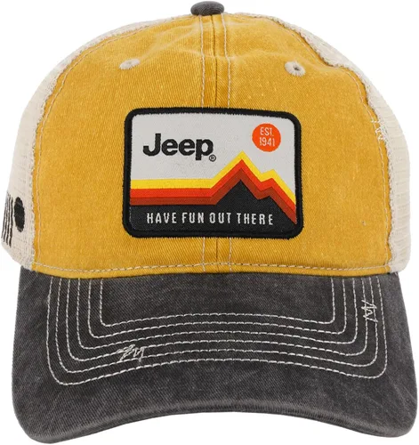 Miniatura 6 de Jeep Have Fun Out There Patch Garment Washed Trucker Hat Unstructured