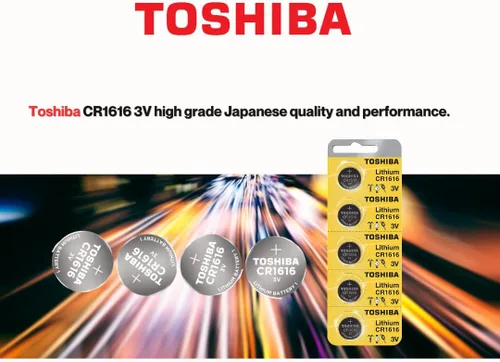 Miniatura 4 de Toshiba Batería CR1616 3V Litio Moneda Celda (10 Baterías)