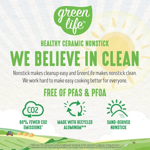 Miniatura 5 de GreenLife Soft Grip - Juego de 23 utensilios de cocina antiadherentes de cerámica saludable con utensilios de cocina, sin PFAS, apto para Negro