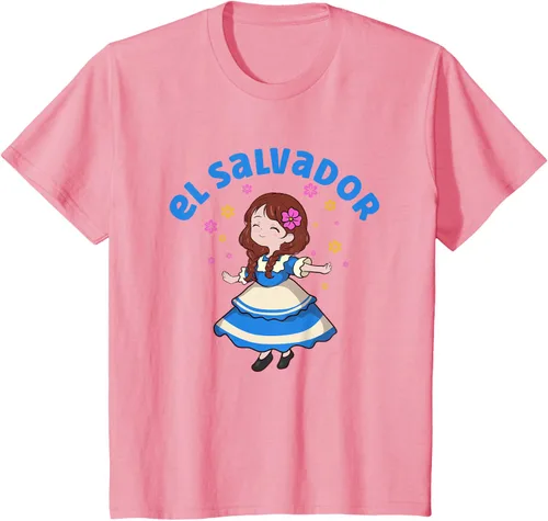 Miniatura 51 de Camiseta de mujer hispana con bandera salvadoreña de El Salvador Orgullosa, Negro