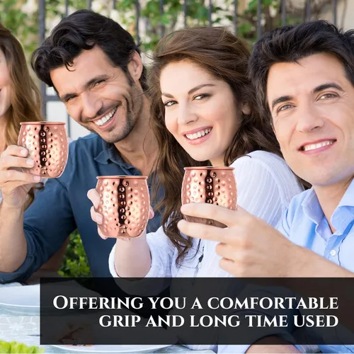 Miniatura 6 de Didaey Juego de 24 tazas para cóctel Moscow Mule, juego de tazas de cobre a granel, tazas de acero inoxidable para cóctel Moscow Mule resistentes al