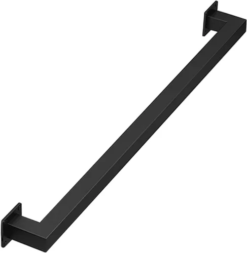 Miniatura 14 de Barandilla de escalera para escaleras interiores, kit de barra de agarre moderno de 4 pies con acabado negro mate, barandillas antideslizantes