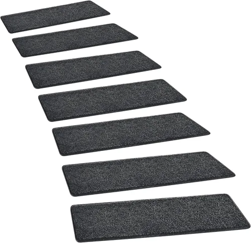 Miniatura 28 de PURE ERA Bullnose - Juego de peldaños de alfombra para escaleras, sin cinta, antideslizante, protectores de escaleras para interiores, alfombras