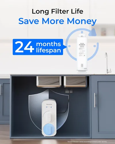 Miniatura 5 de Waterdrop Filtro G5P500-RO, repuesto para sistema de ósmosis inversa para debajo del fregadero Waterdrop G5P500 y G5P500A, vida útil de 24 meses