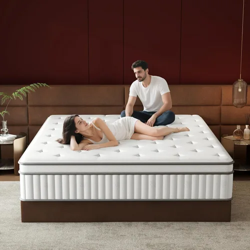 Miniatura 10 de mikibama Colchón individual, colchón híbrido de tamaño individual de 10 pulgadas en una caja para cama individual con espuma viscoelástica