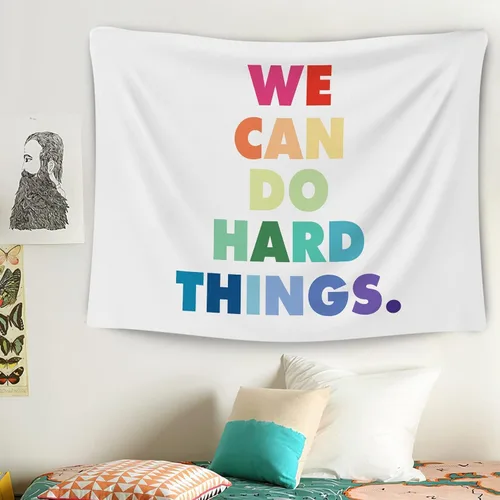 Miniatura 3 de OGILRE Tapiz para aula, con citas motivacionales inspiradoras, con citas inspiradoras, con citas inspiradoras, arte de pared para el hogar