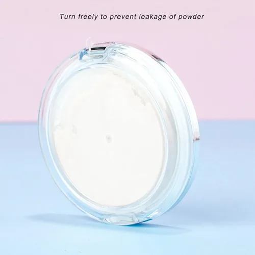 Miniatura 6 de Caja de polvo suelto recargable, contenedor de plástico reutilizable vacío de 0.11 oz con soplo de polvo, estuche de maquillaje portátil