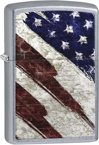 Miniatura 6 de Encendedores Zippo Bandera Americana Americana - Calle Cromo