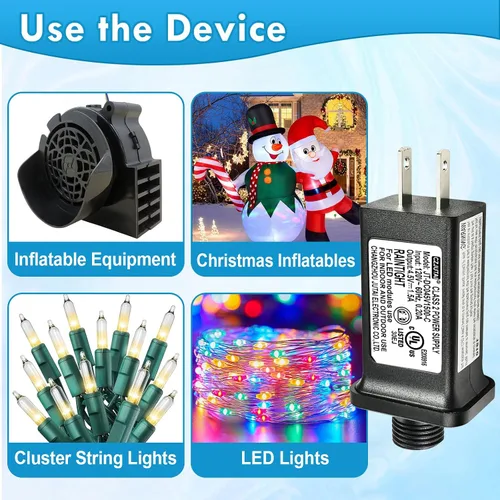 Miniatura 5 de Fuente de alimentación de 4.5 V 1.5 A 6.75 W CZJUTAI JT-DC045V1500-IP44 4.5V6.75W /6W /4.5W /3.6W para iluminación de Navidad, cadena de luz, luz