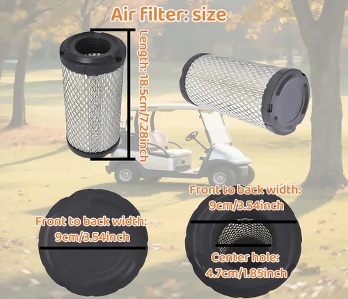Miniatura 5 de Filtro de aire de gas precedente para carrito de golf para EZGO Club Car TXT Workhorse RXV 1025582-01,28463G01, 11017, FIL-0020