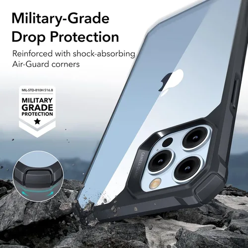 Miniatura 2 de ESR Funda para iPhone 13 Pro Max, Protección de Grado Militar con Esquinas que Absorben Impactos, Parte Trasera Acrílica Resistente a Rayones