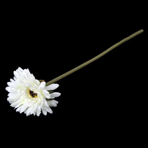 Miniatura 4 de VICASKY 5 piezas de plantas a granel, flores de imitación blancas, decoración de flores, plantas decorativas, flor sintética, gerbera, margarita