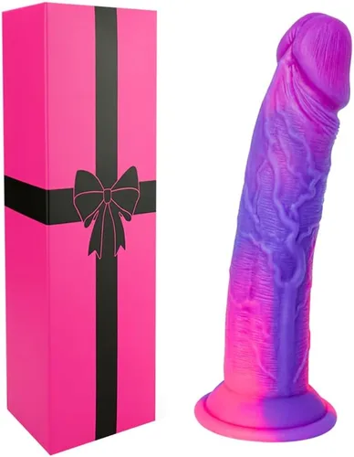 Consolador anal realista de silicona líquida suave con fuerte ventosa para principiantes, consolador de punto G de 8 pulgadas para mujeres y