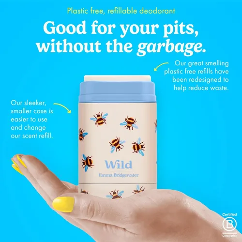 Miniatura 2 de Wild - El Kit Inicial Completo - Estuche de abejas con recargas en una variedad de aromas frescos 5 x 1.4 oz - Desodorante recargable y sin aluminio