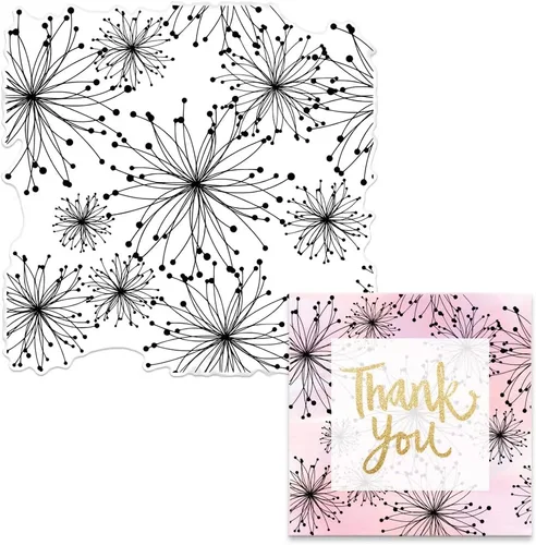 Miniatura 6 de Florecer flores fondo sellos transparentes para hacer tarjetas, plantas decorativas, fondo, sellos de silicona transparente para manualidades