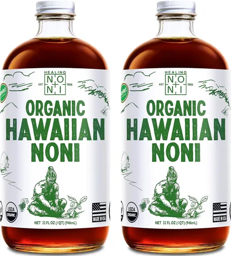 Miniatura 10 de Healing Noni - Jugo de noni 100% puro - USDA orgánico, de fuerza completa, bebida de bienestar, superalimento cultivado en Hawái