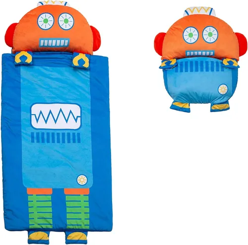 Miniatura 18 de Tapete para siesta preescolar con personaje de Nap Buddies para niños, saco de dormir con almohada para guardería, a partir de 3 años Cordero
