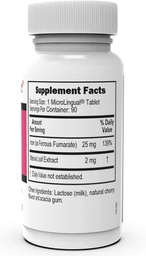 Miniatura 4 de Superior Source Just Women - Hierro de 25 mg (fumarato ferroso), tabletas microlingües de disolución rápida debajo de la lengua, 90