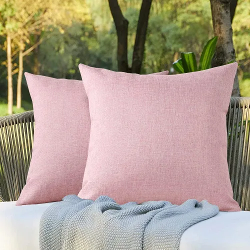 Miniatura 15 de OTOSTAR Paquete de 2 fundas de almohada impermeables para interiores y exteriores de 18 x 18 pulgadas, fundas de almohada decorativas para jardín