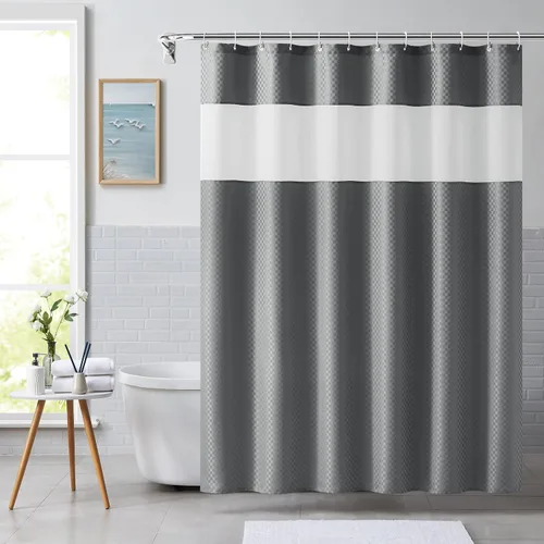 Miniatura 9 de Central Park - Cortinas de ducha azul marino para baño de niños, resistentes al agua, con tema de espacio y planeta, patrón de dibujos animados