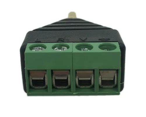 Miniatura 4 de Cerrxian 0.138 in 4 polos estéreo TRRS Audio Video macho a 4 terminales de tornillo hembra reemplazo de auriculares sin soldadura Balum convertidor