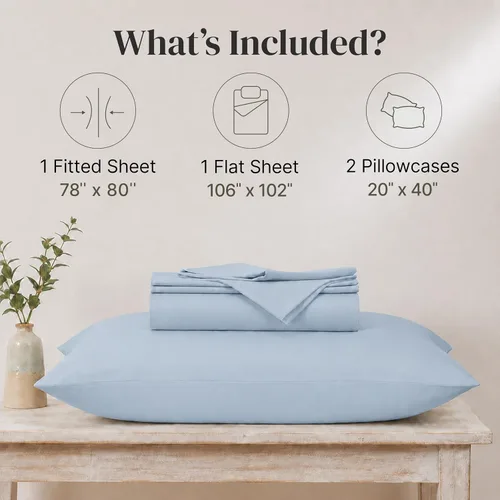 Miniatura 3 de Modern Threads Sábanas Sólidas de Microfibra Suave - Sábanas de Cama de Microfibra Lujosas - Incluye Sábana Plana, Sábana Ajustable con Bolsillos 11