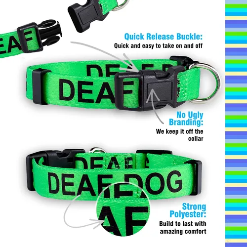 Miniatura 4 de Native Pup Collar para perro sordo Advertencia de dificultad auditiva (grande)