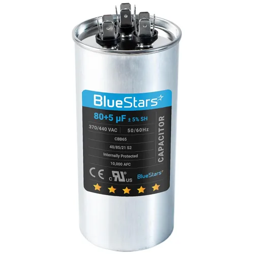 Miniatura 22 de [Listado UL] BlueStars 10 uF ± 5% MFD 370/440V CBB65 CBB65A Pieza de Repuesto de Capacitor de Arranque y Funcionamiento Ovalado - Capacitores