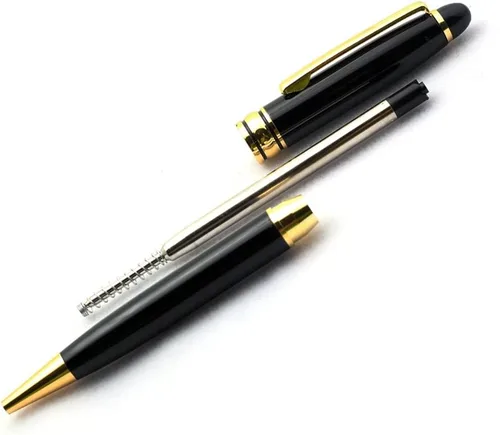Miniatura 4 de Grabado gratuito – Bolígrafo de rodillo personalizado, bolígrafo de bola, bolígrafos recargables, lápiz retráctil de recarga mediana, tinta negra