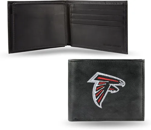 Miniatura 12 de Rico Industries Billetera de cuero bordada para hombre de la NFL