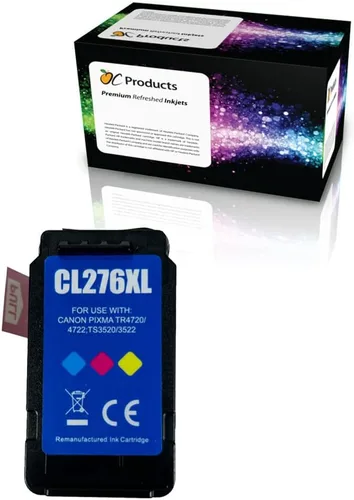 Cartucho de tinta remanufacturado para Canon CL-276XL Color para PIXMA TR4720 TR4722 TS3520 TS3522
