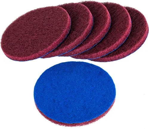Miniatura 7 de Kichwit Paquete de 6 almohadillas de repuesto, súper abrasivas, verde (5 pulgadas)