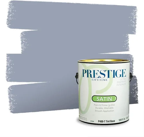 Miniatura 641 de Pintura Exterior + imprimación PRESTIGE, todo-en-uno, 1 galón, acabado mate, color comparable al Valspar* Royal Gray* VS151-Gris real