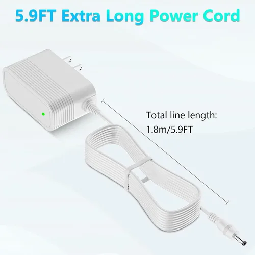 Miniatura 6 de Adaptador de corriente de repuesto de 15 W para Amazon Alexa Dot 3ª generación, Dot 4ª generación, Dot 5ª generación 2022, Echo Pop, Echo Show 5