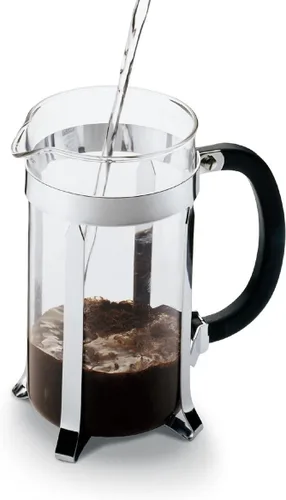 Miniatura 3 de Bodum Caffettiera Cafetera de prensa francesa, tapa de plástico negro y marco de acero inoxidable, 8 tazas, 34 onzas