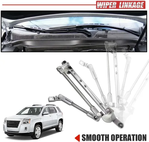 Miniatura 3 de A-Premium Conjunto de varillaje de transmisión del limpiaparabrisas delantero compatible con vehículos Audi - A4, A4 Quattro 2002-2008, RS4
