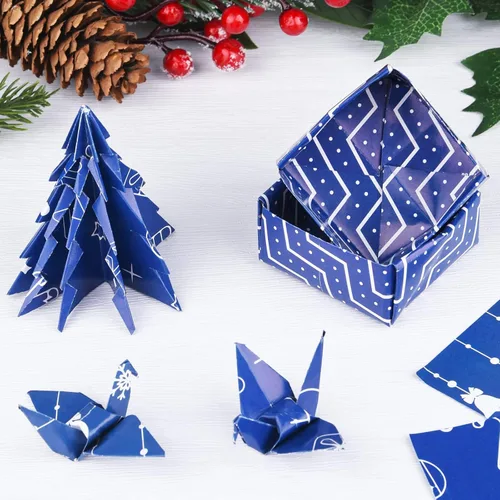 Miniatura 5 de MIAHART Juego de 30 hojas de papel con patrón de Feliz Navidad, tamaño A4, 10 diseños, papel decorativo de doble cara para hacer tarjetas, álbumes