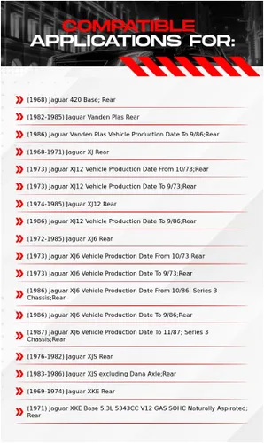 Miniatura 2 de R1 Concepts Rotores de freno traseros perforados y ranurados negros con pastillas semimetálicas compatibles con Jaguar 420 1968-1987, Vanden Plas