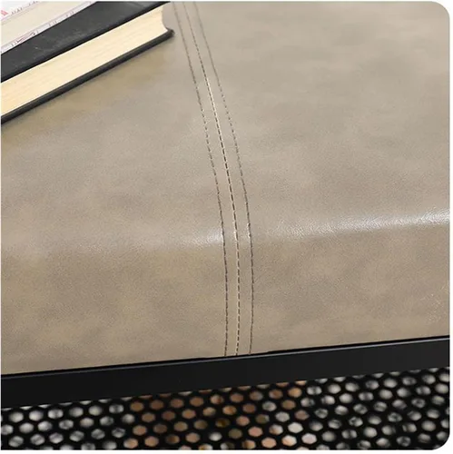 Miniatura 5 de Zapatero de 3 niveles para entrada, banco de almacenamiento acolchado con estante de malla, marco de metal, organizador de zapatos con asiento Gris