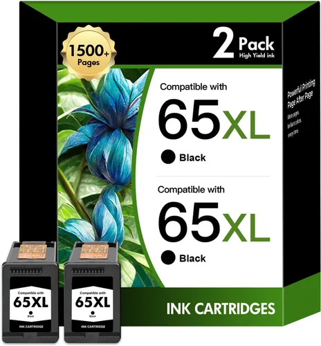 Paquete combinado de cartuchos de tinta 65XL 65 negros 3755 de repuesto para HP 65XL cartucho de tinta negra para impresora HP DeskJet 3755 2600
