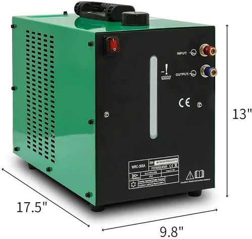 Miniatura 2 de Enfriador Tig, sistema de refrigeración por agua de antorcha de soldador Tig, capacidad de agua de 10 L, flujo de agua nominal de 7L-12L/min
