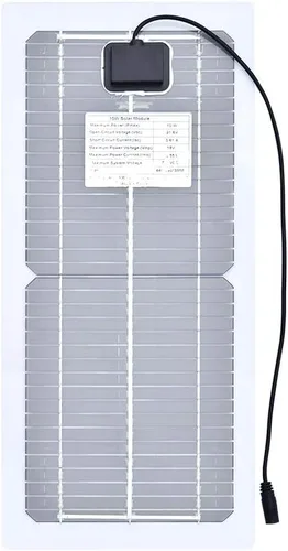 Miniatura 4 de XINPUGUNAG Kit de panel solar de 18 V 10 W, cargador de batería semi-flexible de célula monocristalina DIY módulo conector DC 12 V 5 V USB