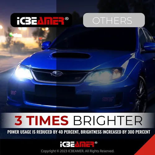 Miniatura 6 de ICBEAMER 10000K D1R D1C D1S Xenon HID Reemplazo directo Reemplazar bombillas de luz baja para faros delanteros de fábrica OEM [Color: azul]