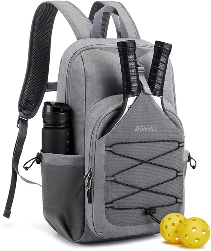 Miniatura 10 de G4Free Bolsa de pickleball para mujeres y hombres, bolsa de pádel para 2 a 4 paletas, regalos para amantes del pickleball